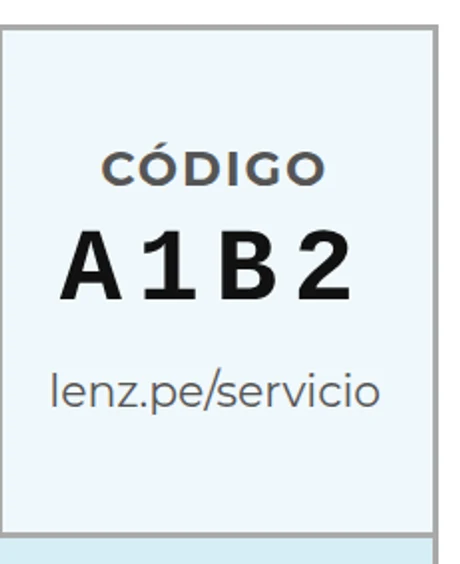El código de 4 caracteres está en el recuadro CÓDIGO, en la esquina superior derecha de tu guía de recepción.